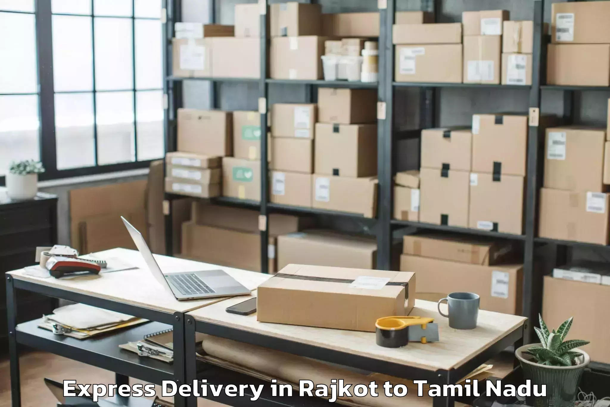 Top Rajkot to Nambiyur Express Delivery Available